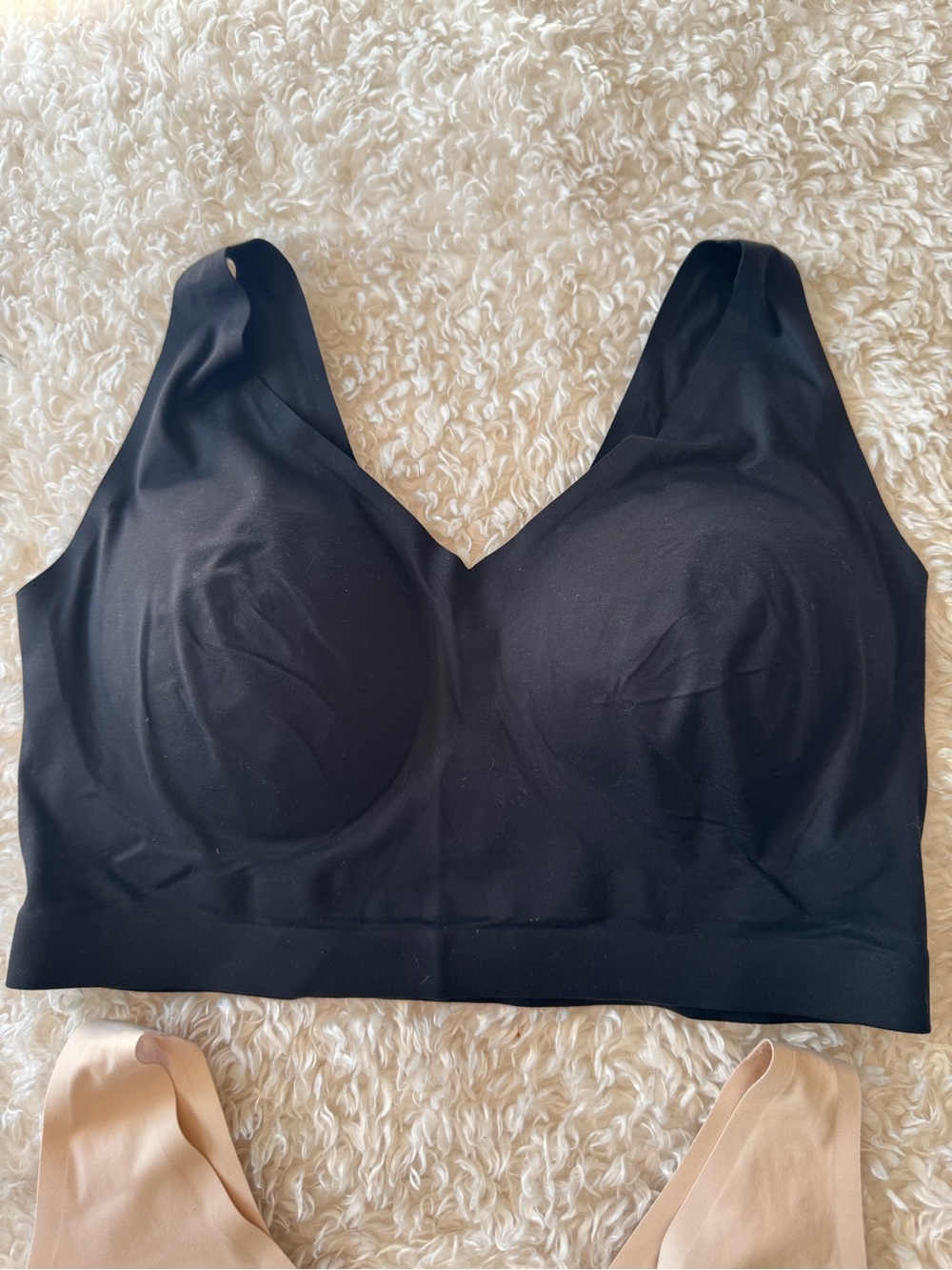 Soma Enbliss Bundle Lot (2) Seamless Bralettes Everyday Bras Cream & Black XXL - Picture 5 of 8